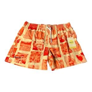 NWT DUVIN BEACH CLUB DRAWSTRING LINED BOARD SHORTS AOP Beach Swim Trunks Size 2X